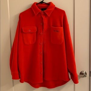 Men’s fleece button up